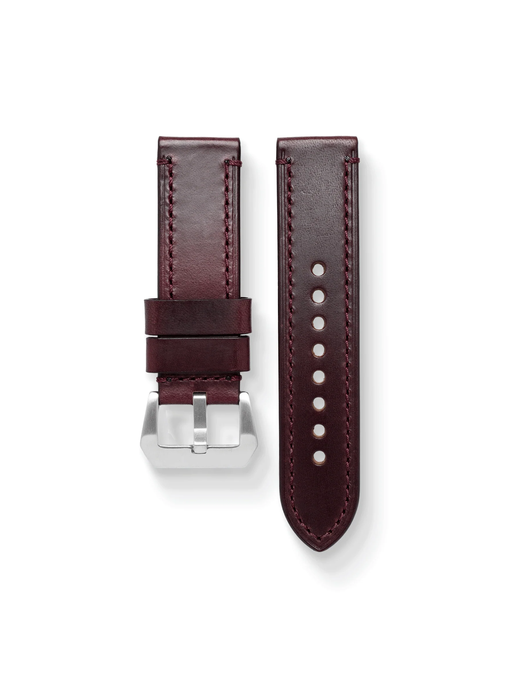 Ammo Horween Chromexcel Leather Strap in Burgundy