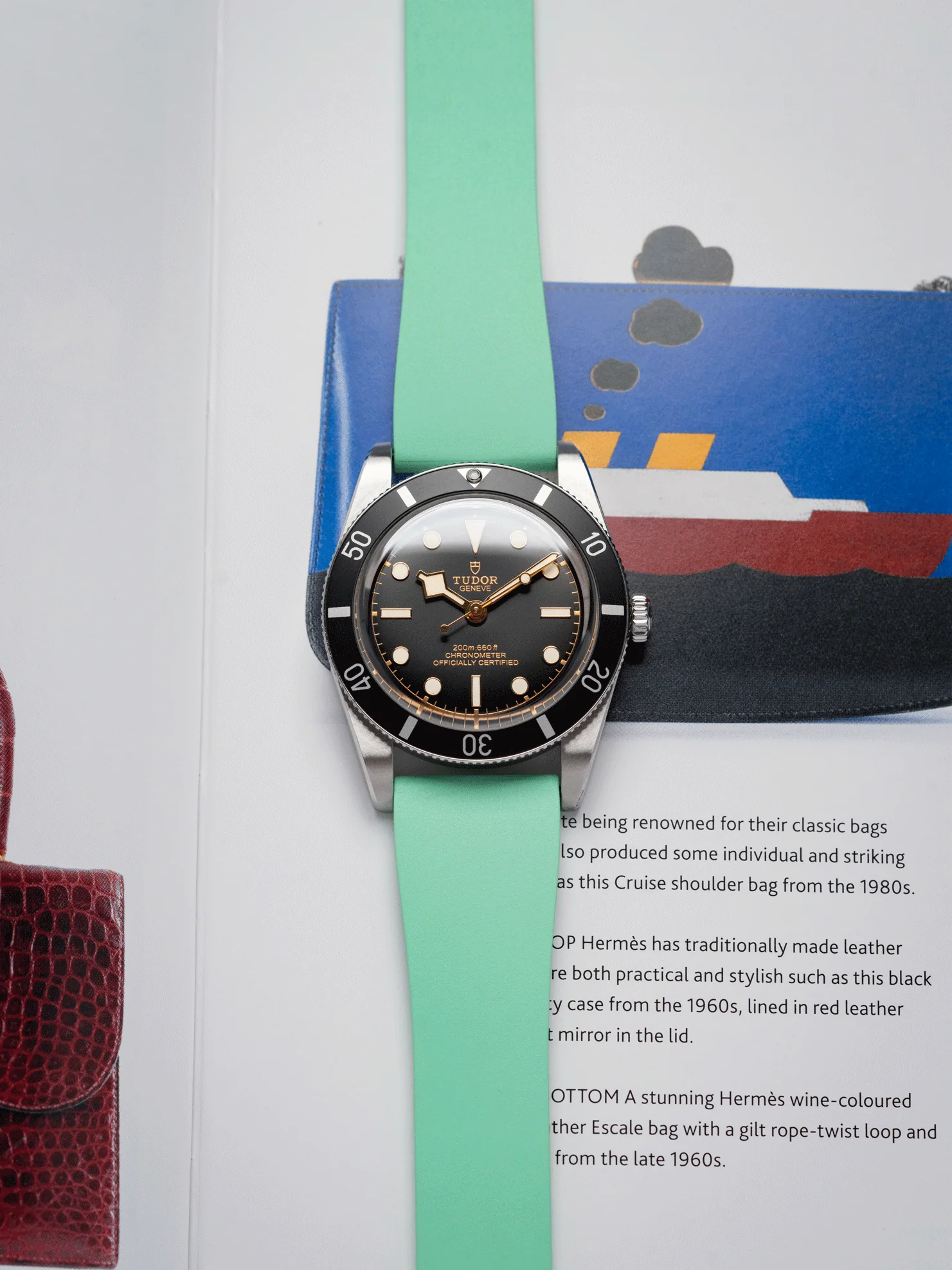 Trimfit Classic FKM Rubber Strap in Mint - Image 2