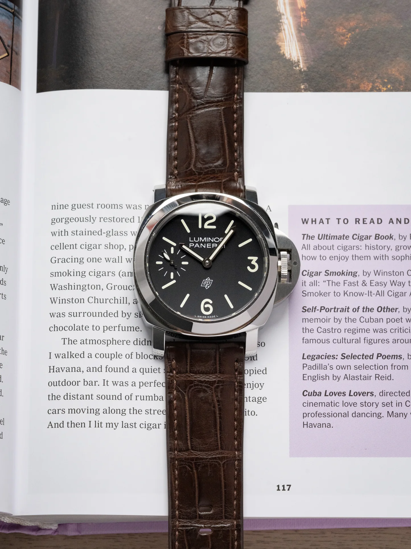 MTO Crocodile Leather Strap in Brown (Semi-Glossy) for Panerai - Image 2