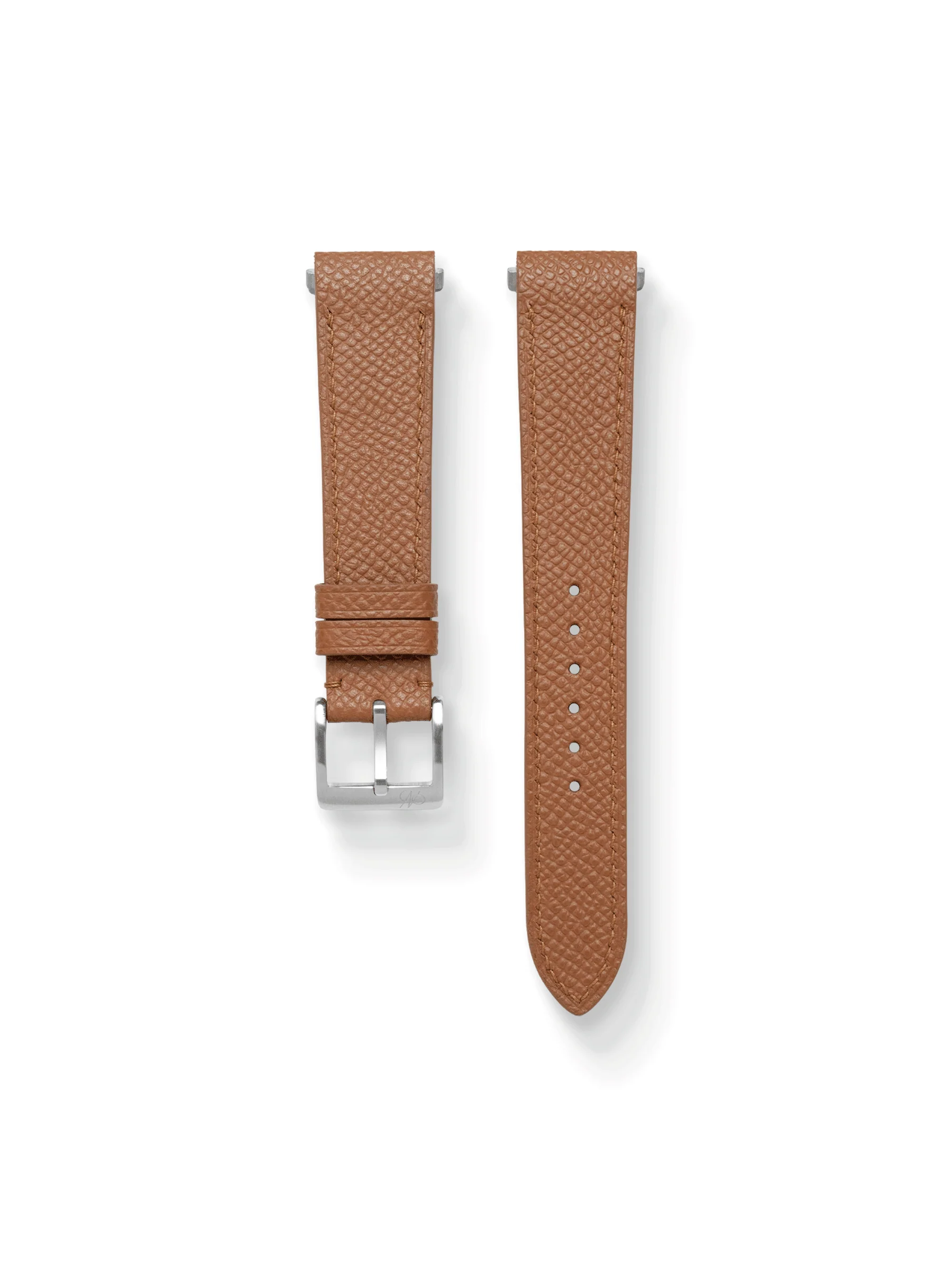 MTO Epsom Leather Strap in Tan for Cartier Santos de Cartier