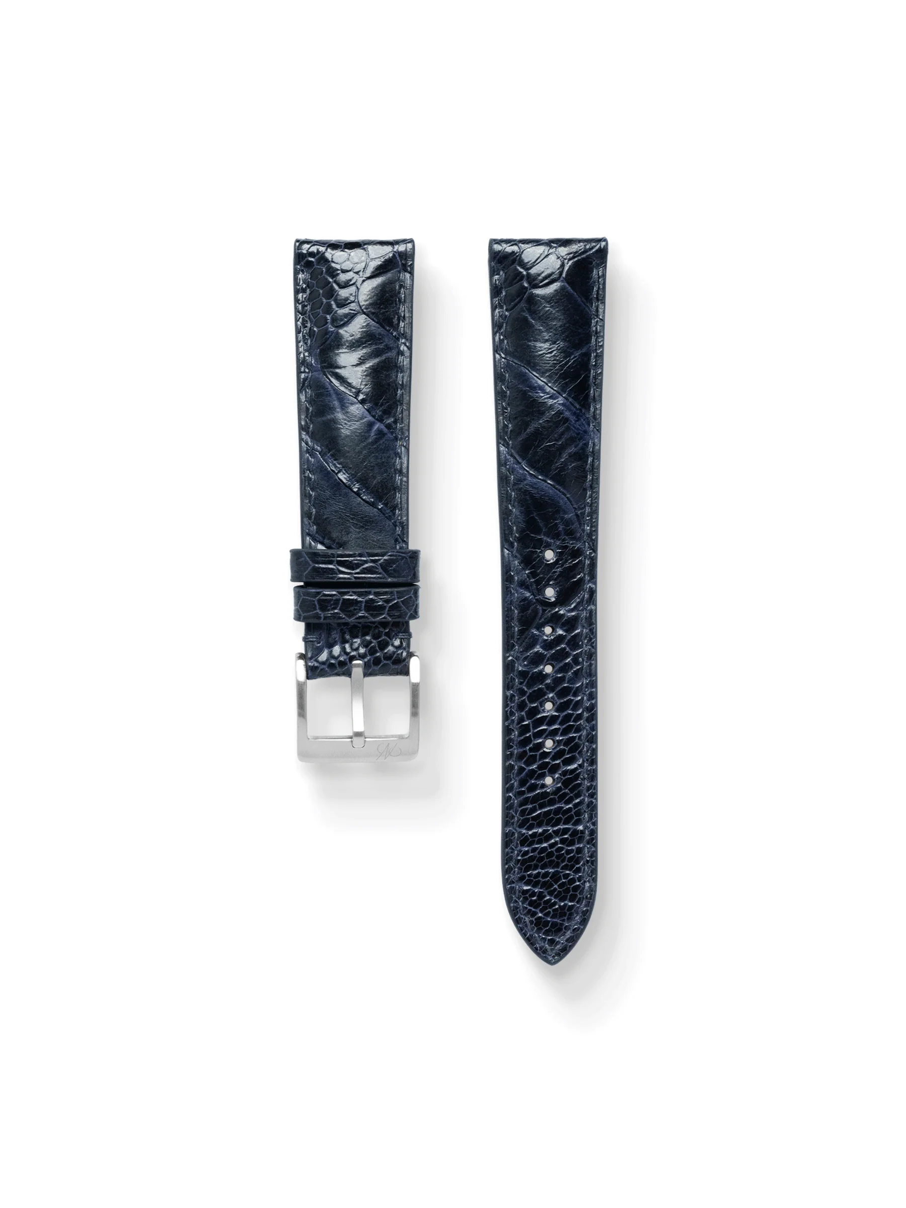 MTO Ostrich Leather Strap in Navy for Frank Muller Casablanca