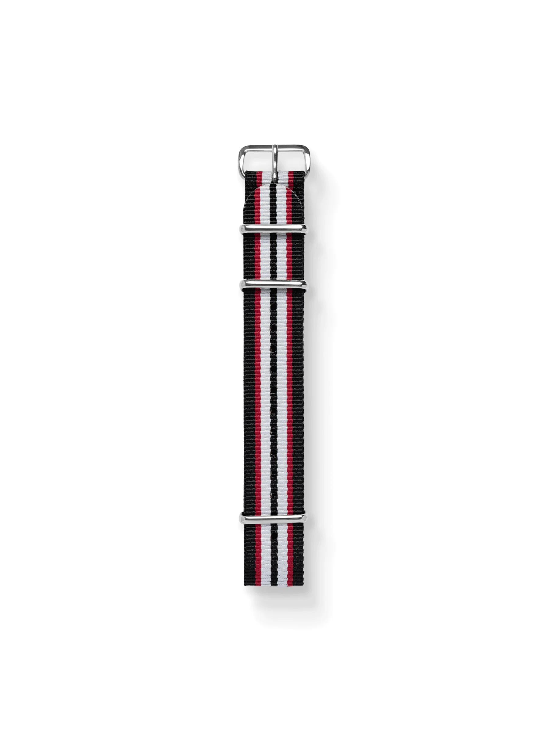 Premium Nato Strap in Black Red White