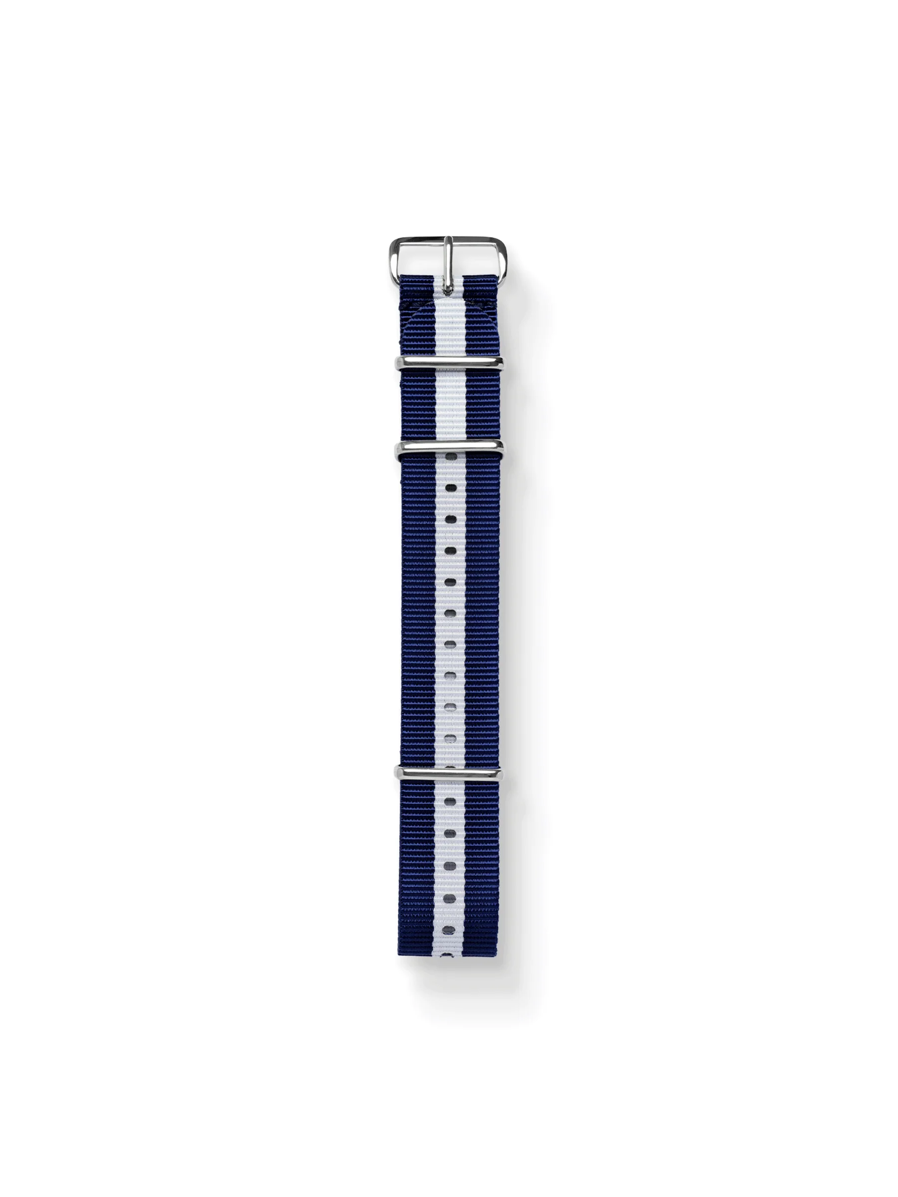 Premium Nato Strap in Navy White
