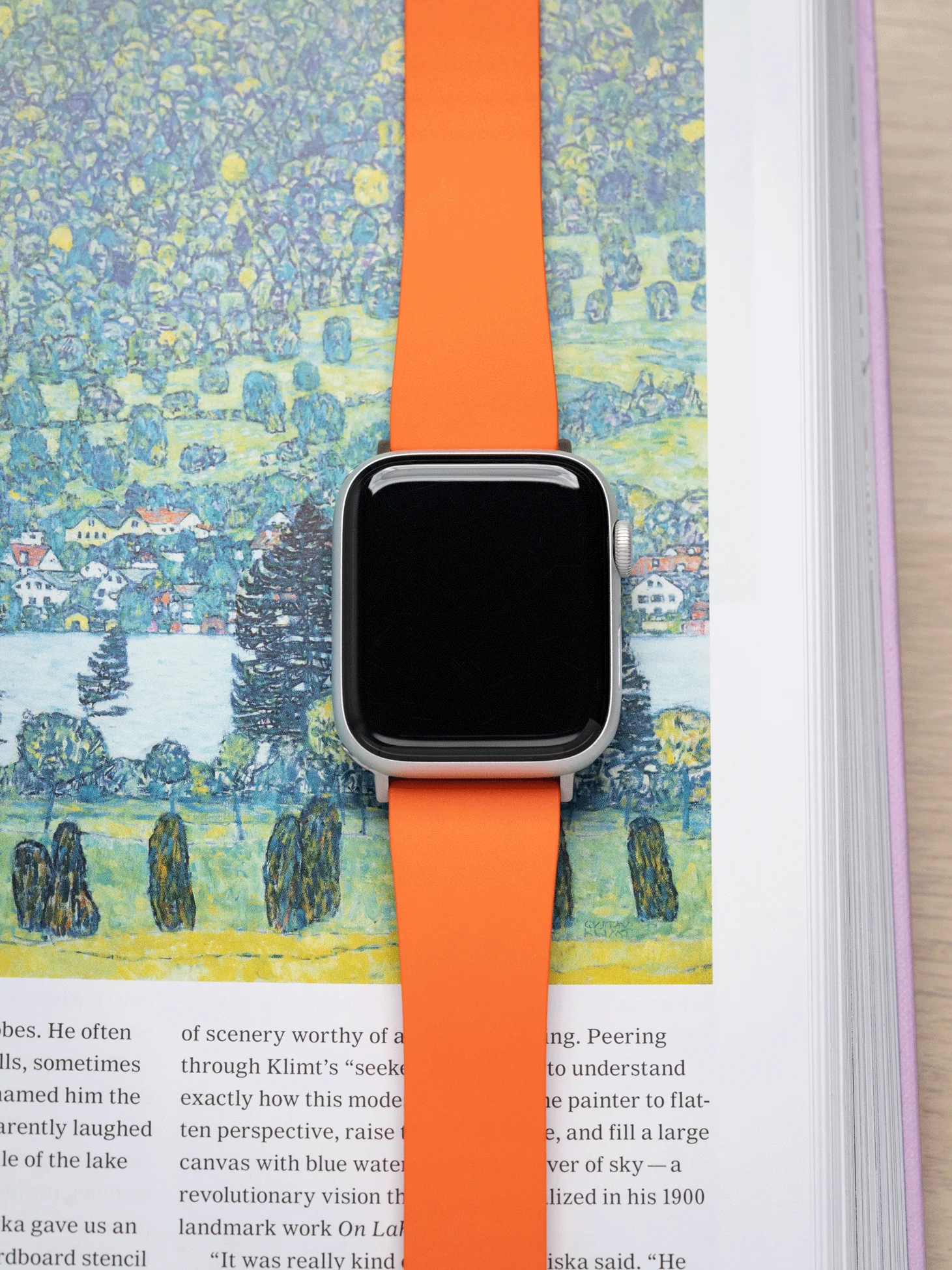 TrimFIT Classic FKM Rubber Strap in Orange for Apple Watch - Image 2