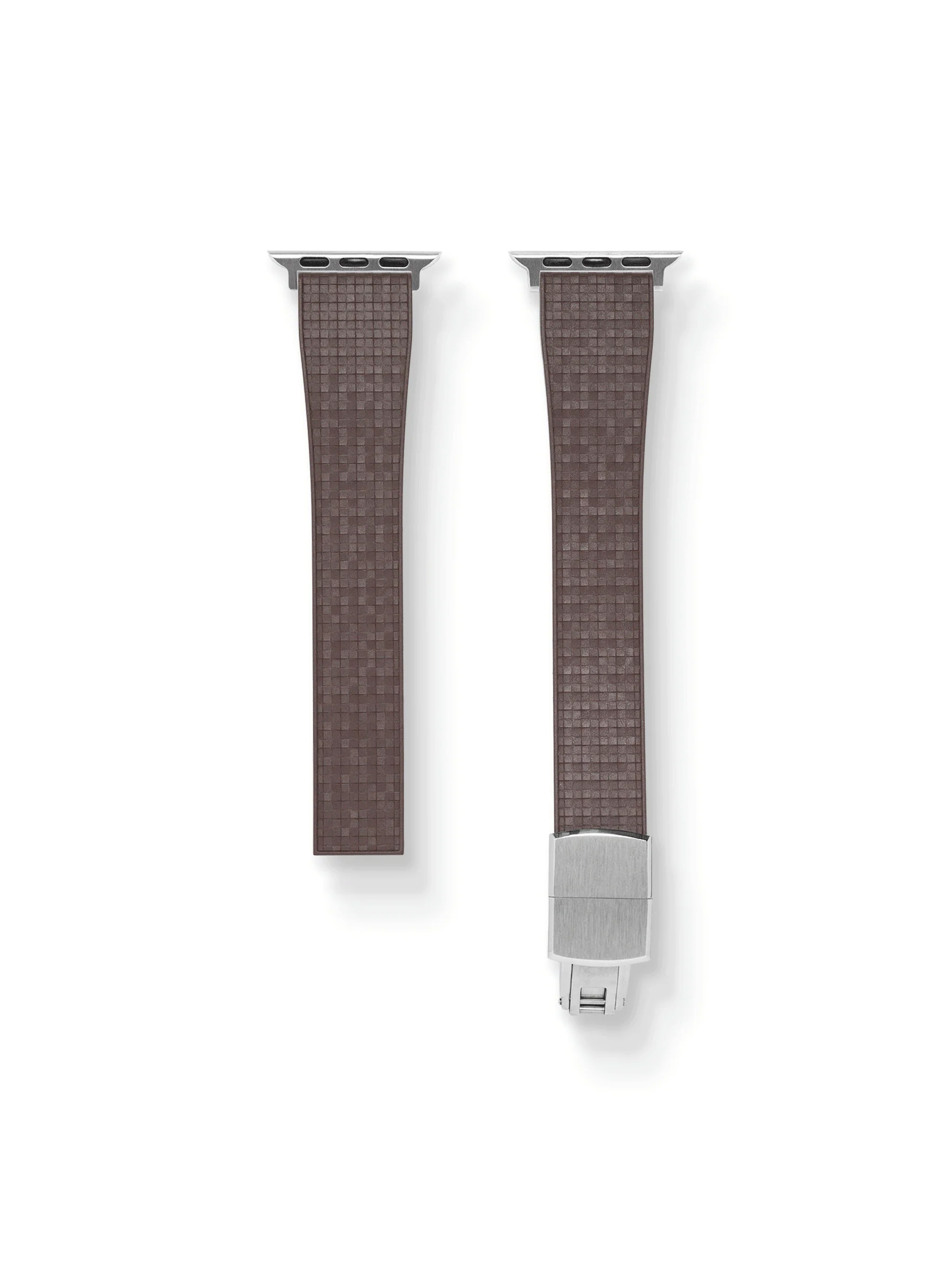 TrimFIT Mosaic FKM Rubber Strap in Brown for Apple Watch