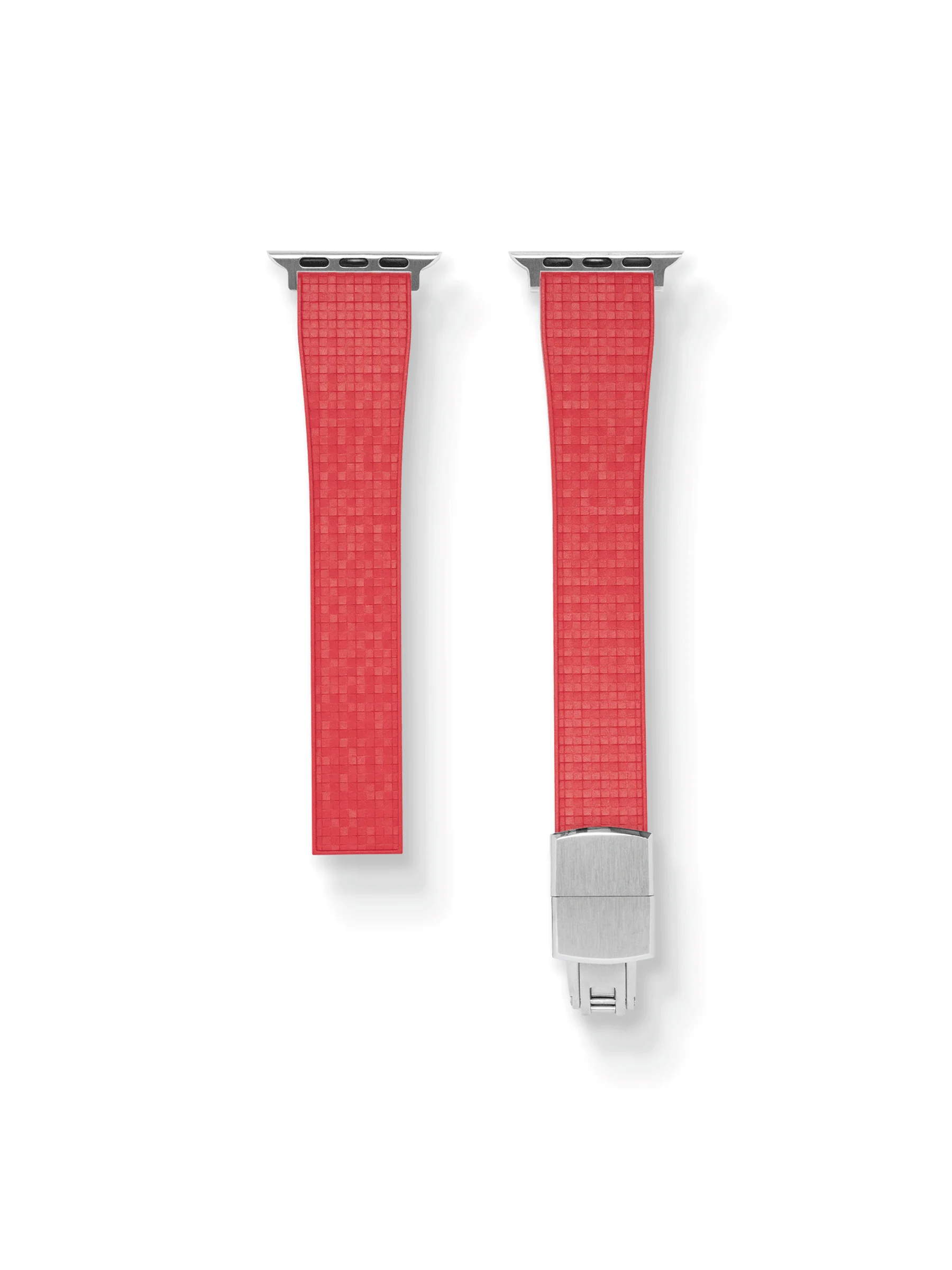 TrimFIT Mosaic FKM Rubber Strap in Red for Apple Watch