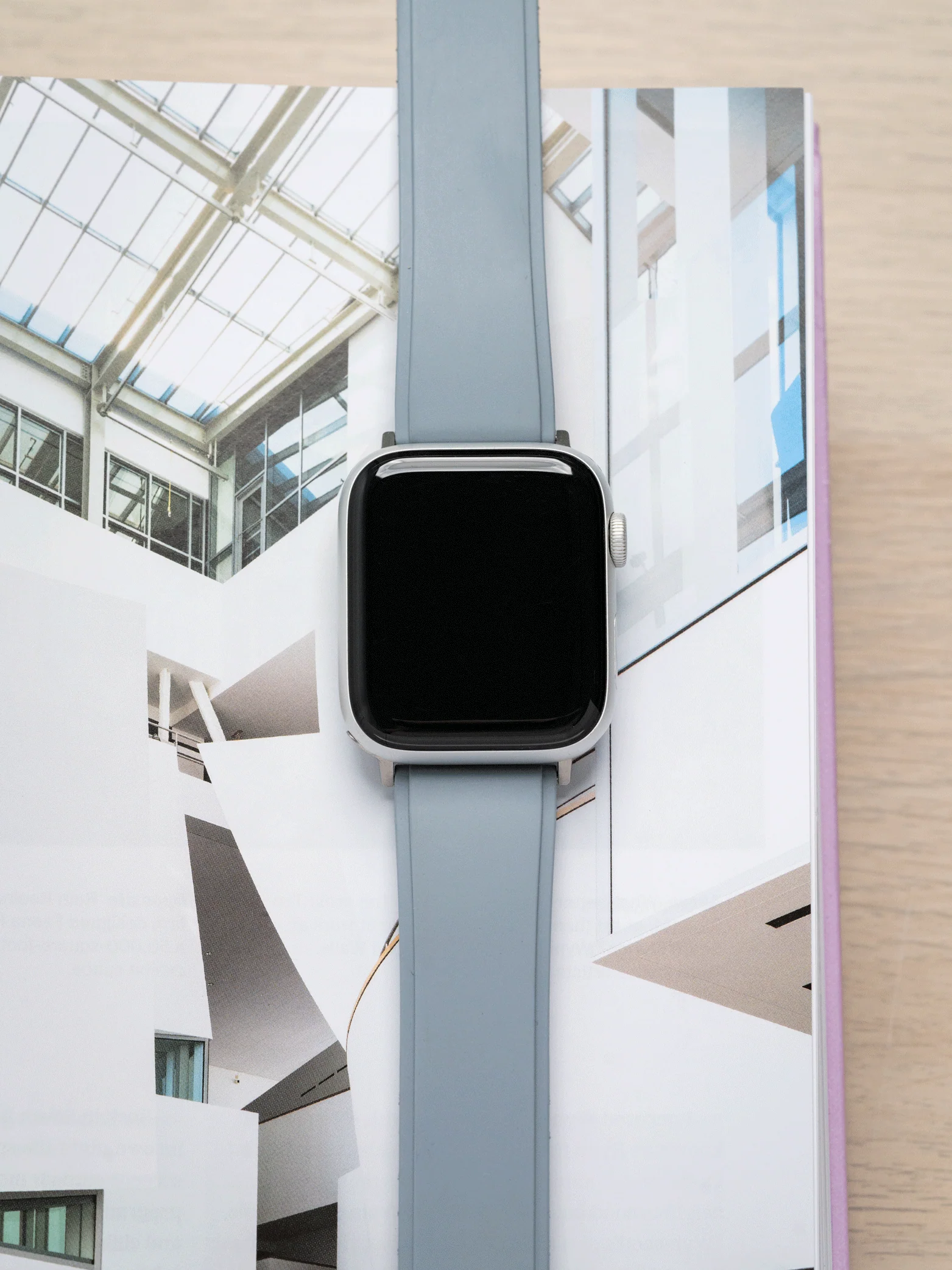 TrimFIT Sports FKM Rubber Strap in Grey for Apple Watch - Image 2