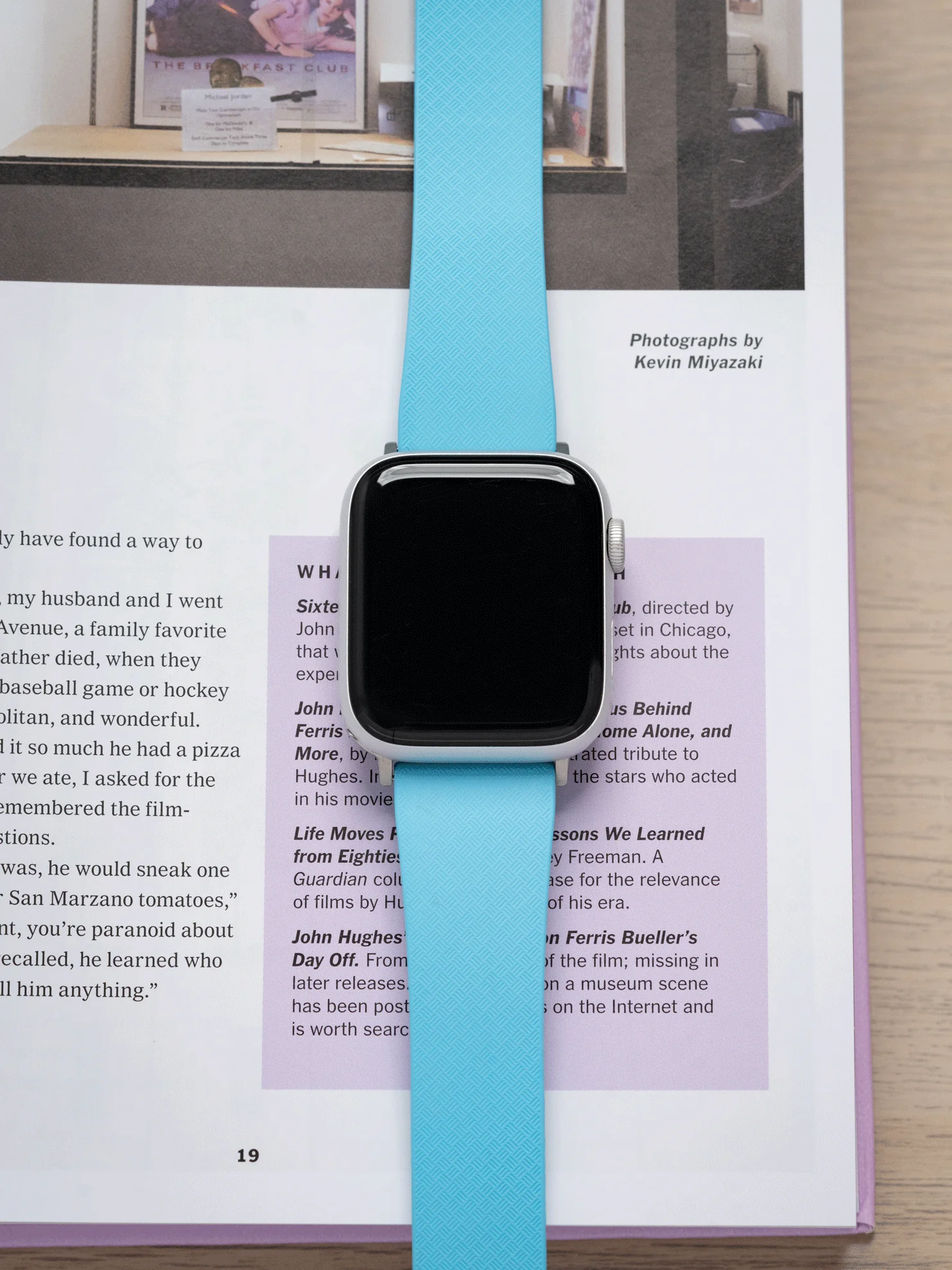 TrimFIT Tropic FKM Rubber Strap in Baby Blue for Apple Watch - Image 2