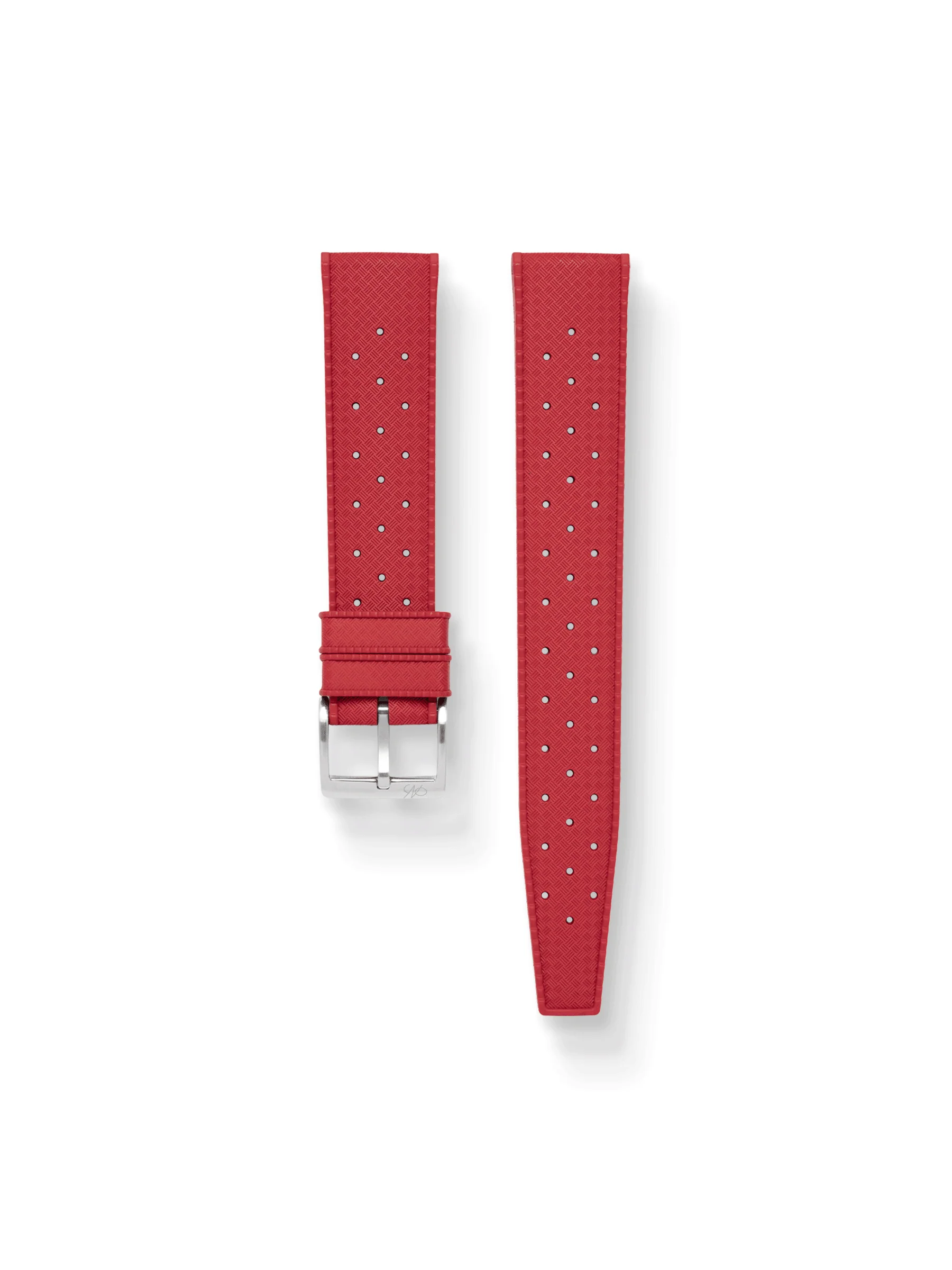 Tropic FKM Rubber Strap in Red